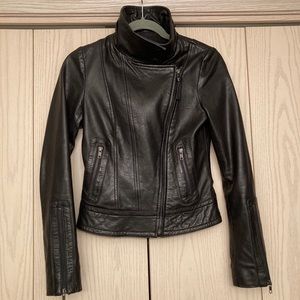 Aritzia Mackage Leather Moto Jacket